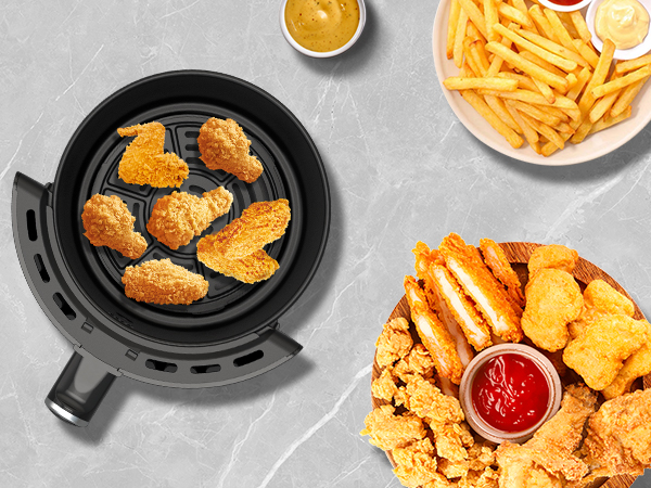 small air fryer small airfryer mini air fryer oven compact air fryer 2 people air fryer basket black