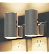 L LOHAS LED Night Light Plug in, Night Lights Plug into Wall, Light Sensor, Cement Gray Housing, ...