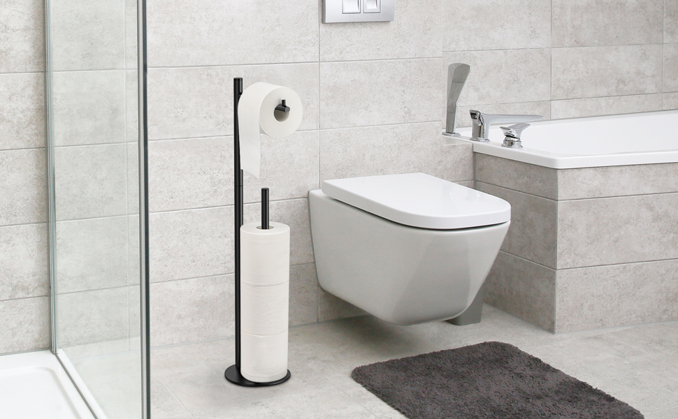 toilet paper holder stand