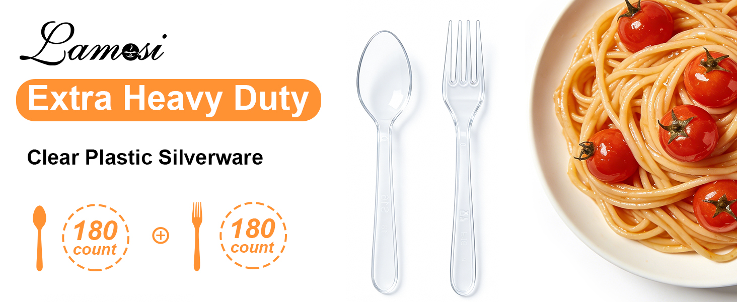 disposable fork and spoon set