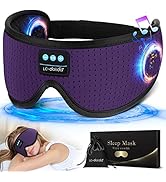LC-dolida Sleep Headphones, White Noise Bluetooth Sleep Mask 3D Breathable Wireless Eye Mask for ...