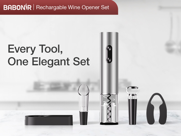 6-in-1 Electric Wine Opener Set