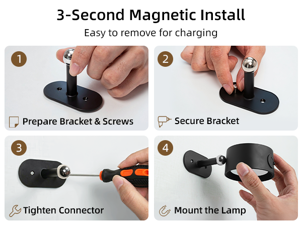 magnetic wall lights