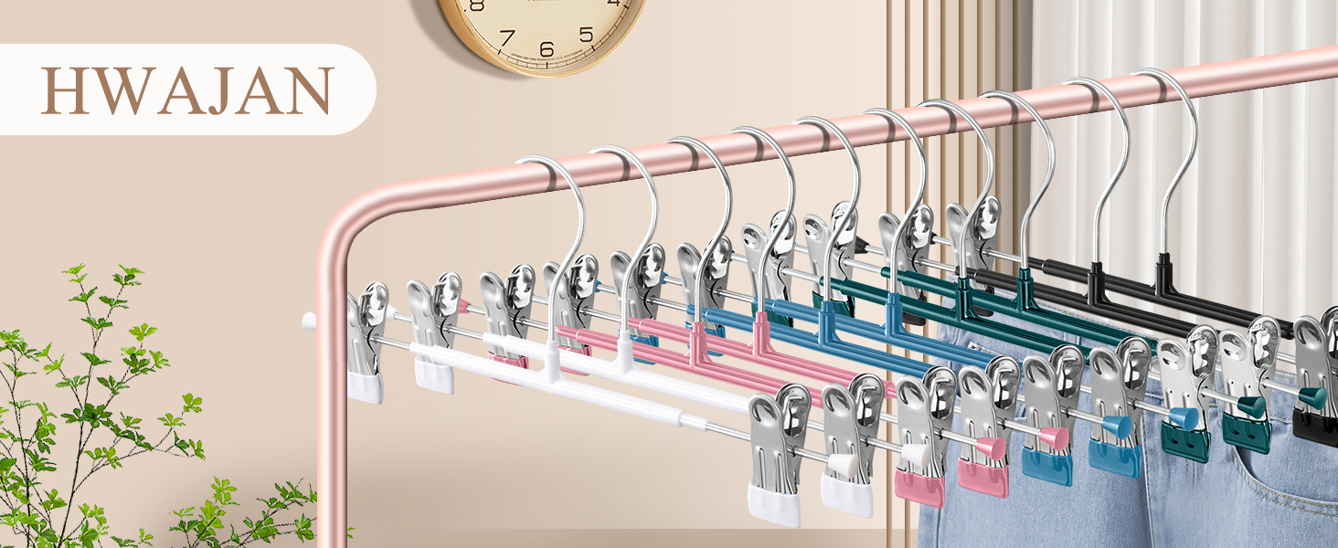 Pants hanger with slip