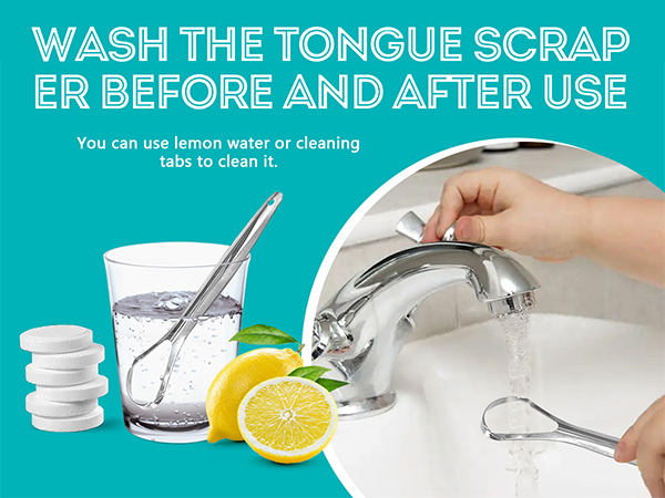 stainless steel tongue cleaner wide-head tounge scraper