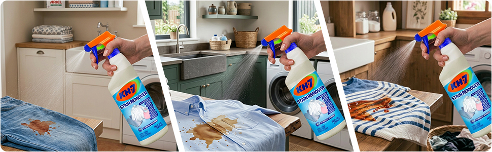 Using KH-7 stain remover