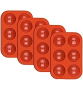 Silicone Molds for Chocolate - 6 Semi Sphere Hot Cocoa Bomb Mold for Baking Hot Chocolate Bombs, ...