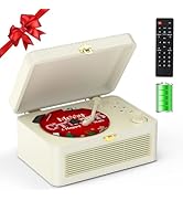 CD Player Portable Bluetooth: Kegaudio CD Players for Home with Speakers 3600mAh Rechargeable & R...