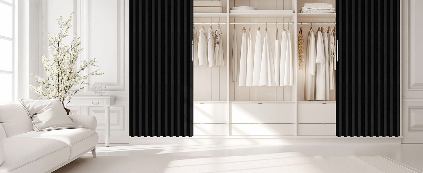 100%Blackout magnetic door curtain,closet doors,door insulation curtain,closet door curtain