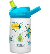 CamelBak Eddy+ Kids Insulated Stainless Steel Water Bottle with Bite Valve Straw, Leak-Resistant