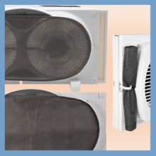 comfort zone window fan with screens to help protect from bugs and humidity