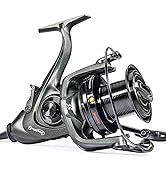 Sougayilang Saltwater Spinning Reels 10000 Series Carp Fishing Reels, CNC Aluminum Spool Fishing ...