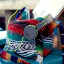 JLab neon headphones with wire