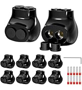 Joinfworld 2 Port Insulated Multi Tap Connector Aluminum to Copper Wire Connectors 4-14AWG Single...