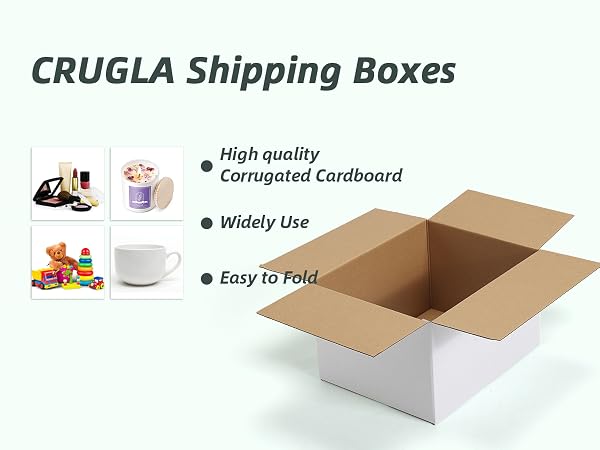 White shipping boxes