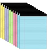 10pcs Legal Pads 8.5 x 11,Notepads 8.5 x 11 Inch, 30 Sheets/Pack, Color Note Pads Clear Print Wri...
