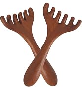 iunxkmi Wood Scalp Massager 2 Pcs, Head Massager Comb for Deep Relaxation & Stress Reduction, Hea...