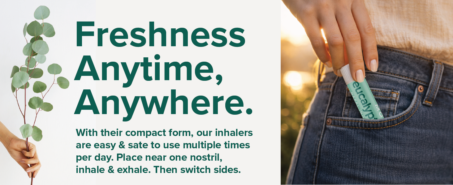 eucalyptus nasal inhaler stick for congestion and sinus relief