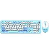 Tongyangat Wireless Keyboard and Mouse Combo, 2.4G Full-Size Keyboard Mouse Set, Plug & Play, Qui...