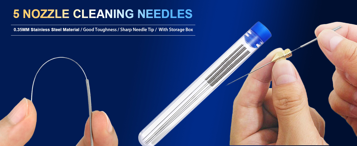 3d printer nozzle cleaning kit,njozzle cleaning needles for 3d printing,3d printer tools