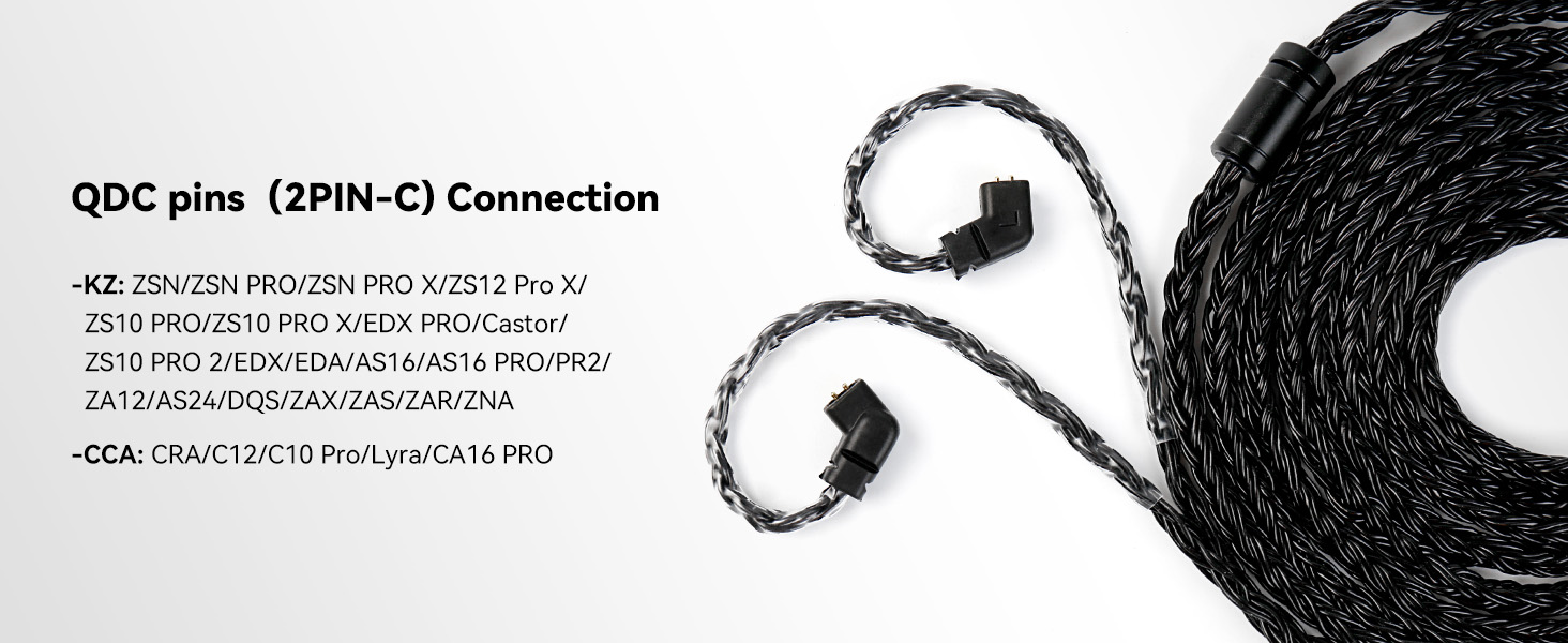 balanced iem cable, iem cable QDC PIN