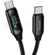 6.6FT USB C to USB C Cable Fast Charge 5A PD 100W USB C Cable with LED Display, Type C to Type C ...