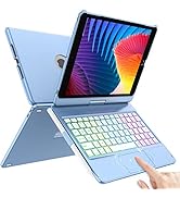 iPad Case Keyboard 10.2-Touch Keyboard for iPad 9th Generation-8th Gen-7th Gen-Backlit Keyboard i...