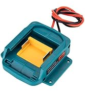 Power Battery Adapter Wheel for Makita 18V LXT Battery with 14 AWG Wire Connector for BL1850B, BL...