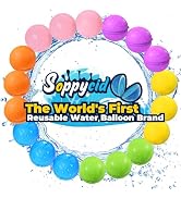 SOPPYCID Water Balloons Reusable Splash Ball, Latex-free Water Bomb Pool Toys, No Tying Easy Quic...