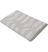 Nest Designs Toddler Pillow with Bamboo Viscose Pillowcase - Feather Grey, Medium