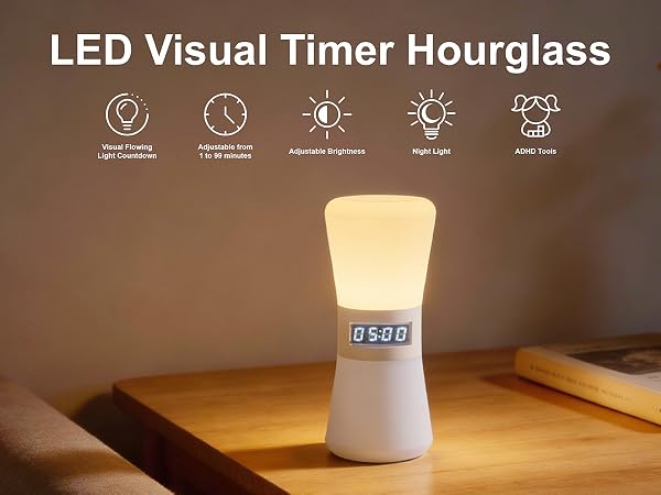 LED Visual Timer Hourglass