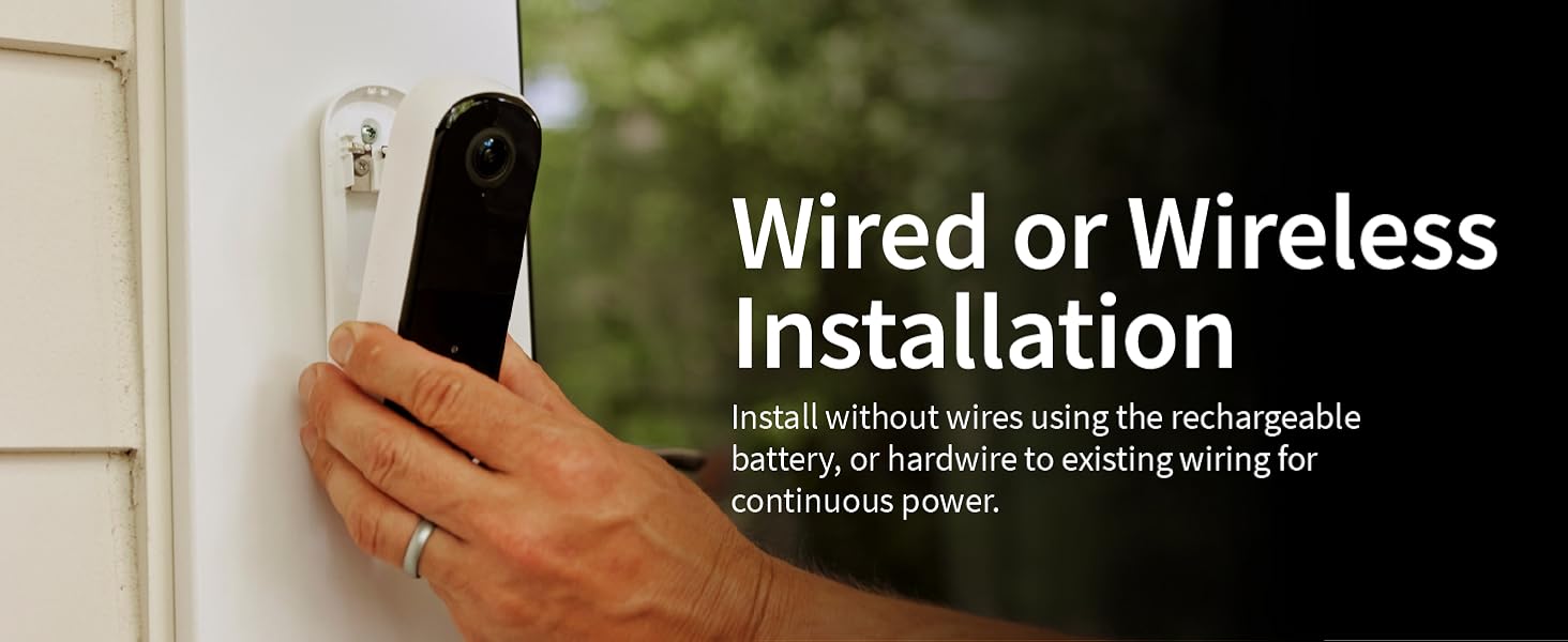 wired or wireless installation flexible installation with out without wires