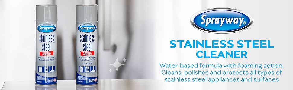 Stainless Steel Cleaners - Cleans, polishes and protects all types of stainless steel appliances.
