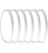 JceTrc 12 Inch 6Pack Super Slim Flush Mount Ceiling Light Fixture,24W 3200LM Dimmable 5CCT Select...