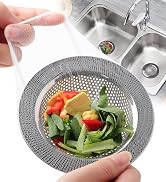 XFXHEYY 300 PCS Kitchen Sink Strainer Mesh Bag, Small Disposable Mesh Sink Strainer Bags and PP E...