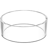 Pxiryanlow Transparent Acrylic Display Stand Clear Holder Plastic Round Display Stands for Golf B...