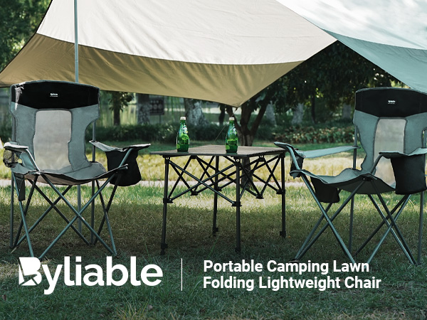 camping lawn chairs with cup holders for adults outdoor foldable camp portable folding chairs