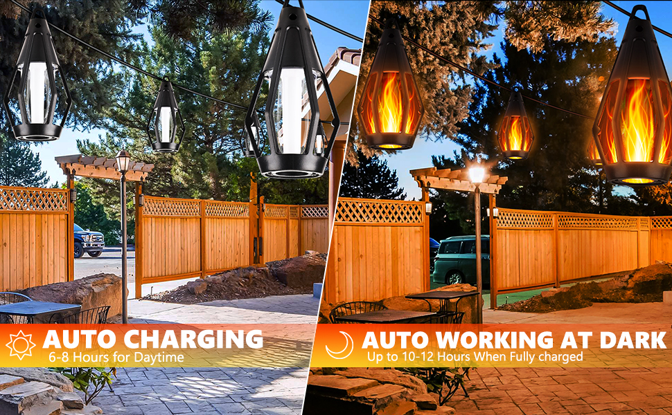 solar powered string lights outdoor