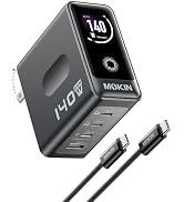MacBook Charger, 140W USB C Charger Block, 4-Port GaN PD3.1 PPS, Fast Charging, Laptop Wall Charg...