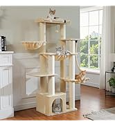 MUTTROS Large Cat Tree-67 Tall Cat Tower for Indoor Cats Large Adult with 7 Thick Sisal Scratchin...
