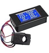 AC 80-260V Current Voltage Amperage Power Energy Panel Meter 100A LCD Display CT Digital Voltmete...
