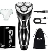 MAX-T Electric Razor for Men, 4D Rotary Shaver Razor for Men, Rechargeable Wet & Dry Shaver with ...