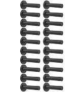 DOKU 20Pcs Door Stop, Matte Black 3.5 Inch Heavy Duty 304 Stainless Steel Door Stopper with Rubbe...