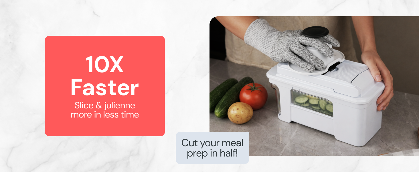 Prep more with the Fullstar Pro XL Chopper and Mandoline Slicer