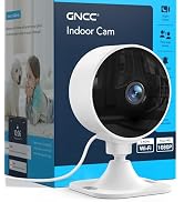 GNCC 2.4GHz Indoor Security Camera, 1080P Home Camera for Pet Monitoring, Motion Detection, Two-W...