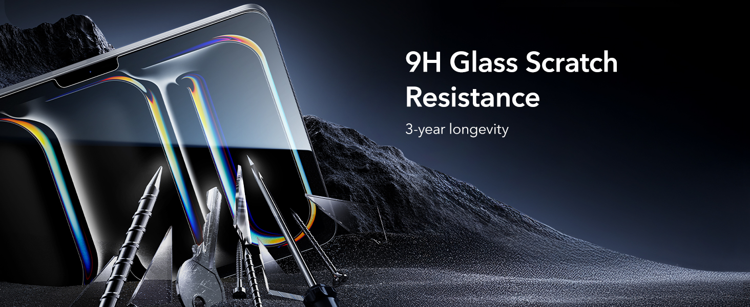 9H glass scratch
