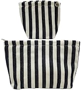 getgto 2 Pcs Makeup Bags, Large Cosmetic Bag Travel Toiletry Bag Organizer for Women, Embroidery ...