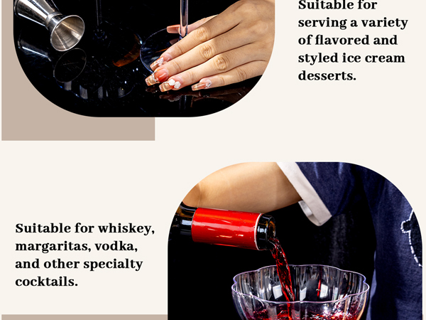 plastic coupe glasses
