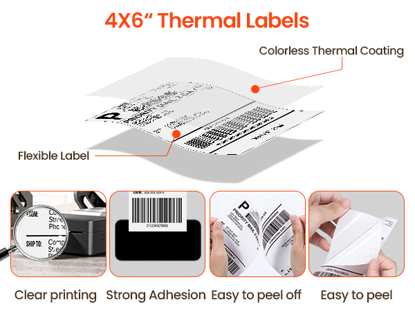 thermal labels 4x6