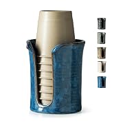YHOJOY Bathroom Cup Holder, Ceramic Bathroom Cup Dispenser 3 Oz, Small Mouthwash Cup Dispenser Di...
